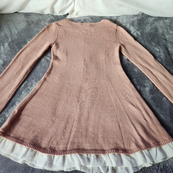 Girls Small Soft Pink Flare Dress - Picture 2 of 3